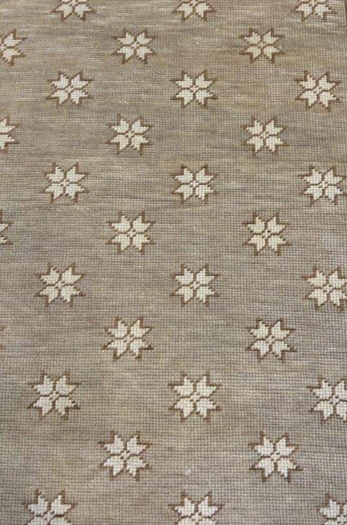 Premium Wool Runner Rug - Sage Green & Ivory Geometric Kitchen Runner - Custom Size Hand-Woven Long Carpet for Hallway, Entryway & Kitchen Gallery